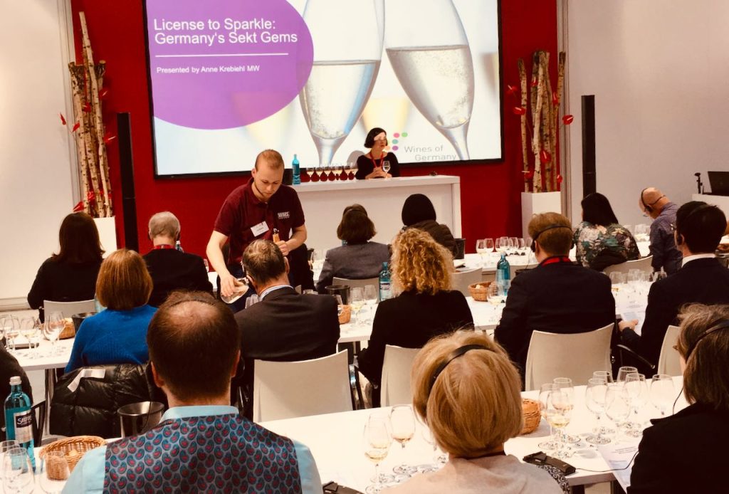 sparkling wine workshop at ProWein

